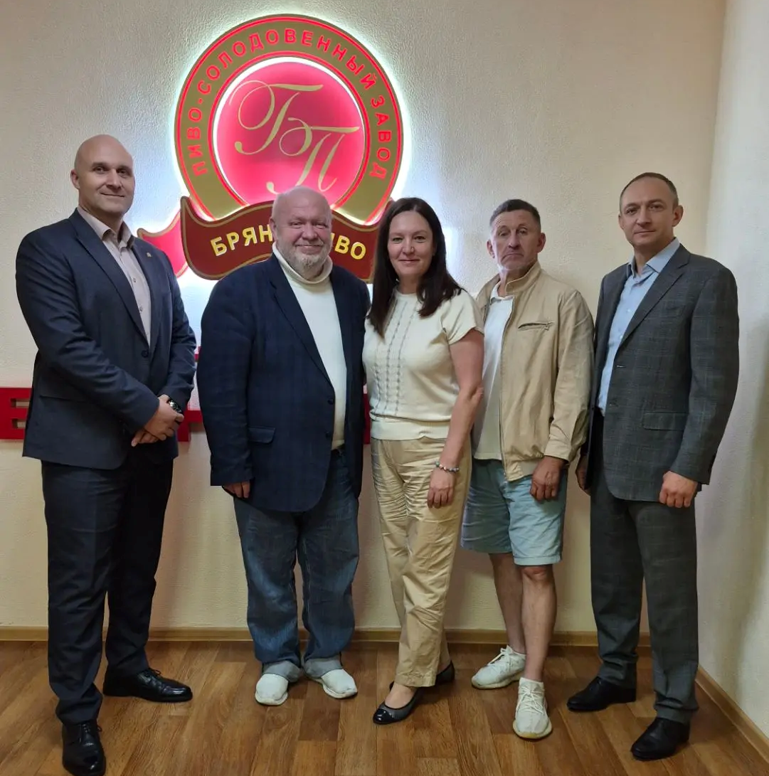 Сергей Крылов на предприятии АО "Брянскпиво" 